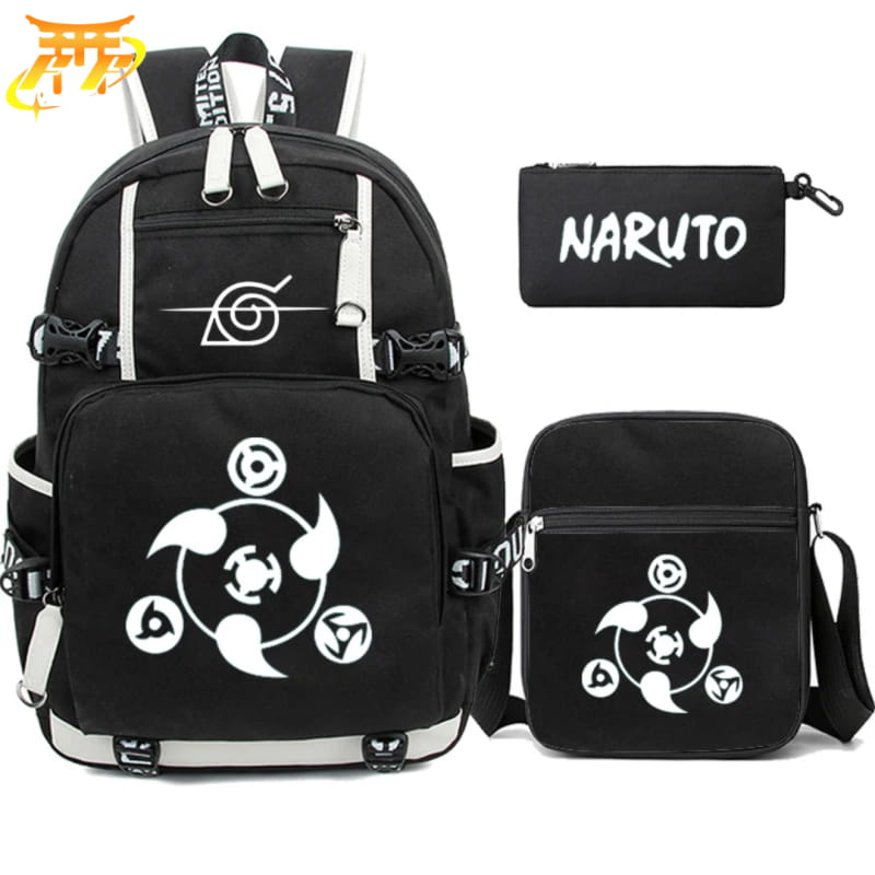 avec Trousse et Sacoche All Sharingan Rugzak - Naruto Shippuden™