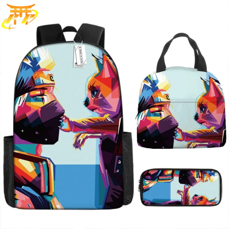 avec Trousse et Sacoche Kakashi x Kurama Pop Art Rugzak - Naruto Shippuden™