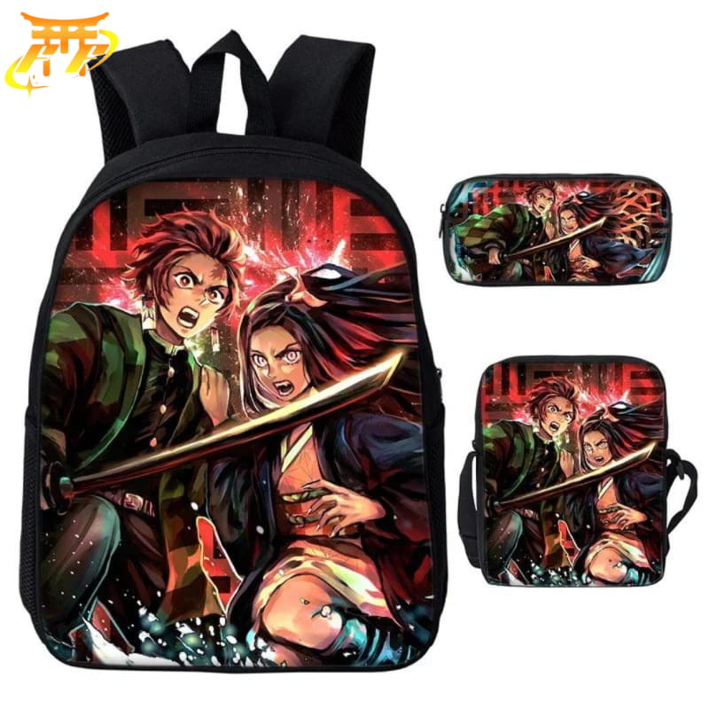 avec Trousse et Sacoche Kamado Rugzak - Demon Slayer™