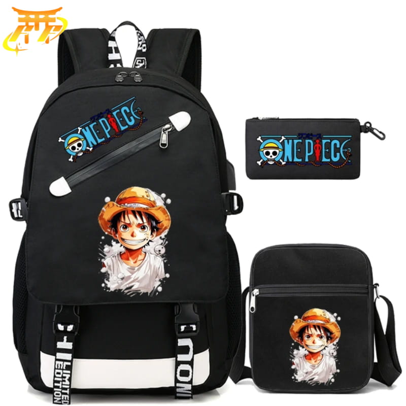 avec Trousse et Sacoche Luffy Rugzak - One Piece™
