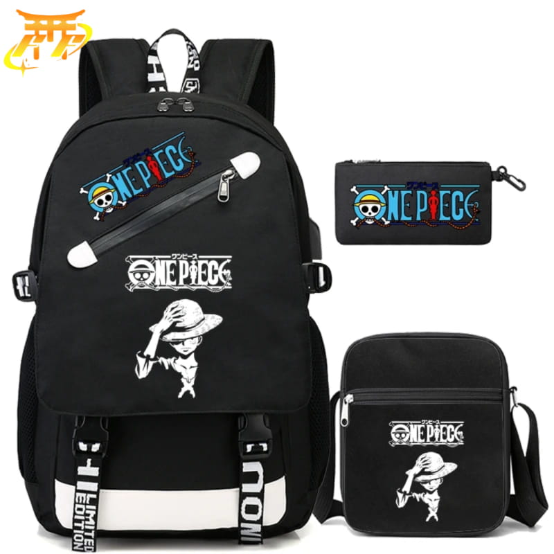 avec Trousse et Sacoche Monkey D. Luffy Rugzak - One Piece™