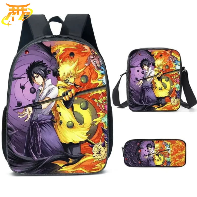 avec Trousse et Sacoche Sasuke x Naruto Rikudo Sennin Rugzak - Naruto Shippuden™
