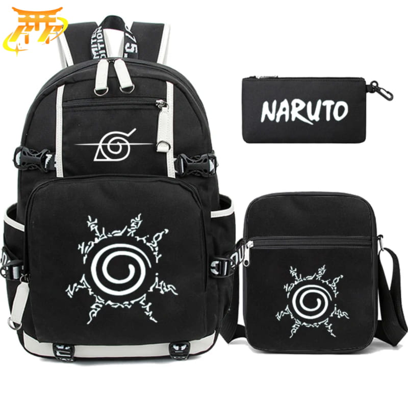 avec Trousse et Sacoche Sceau du Démon Renard Rugzak - Naruto Shippuden™