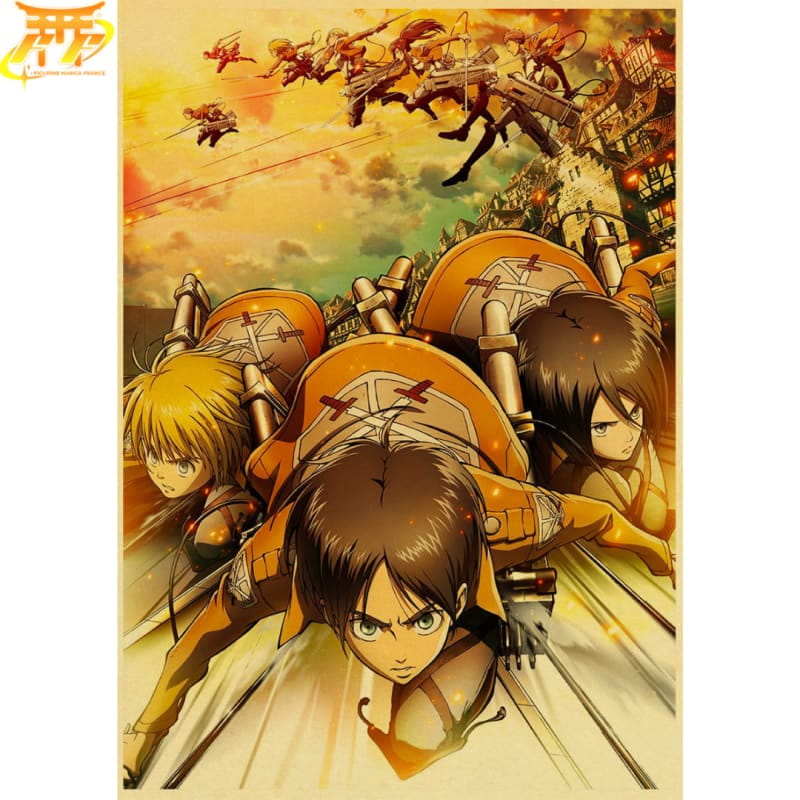 Bataillon d'exploration Poster - Attack on Titan™