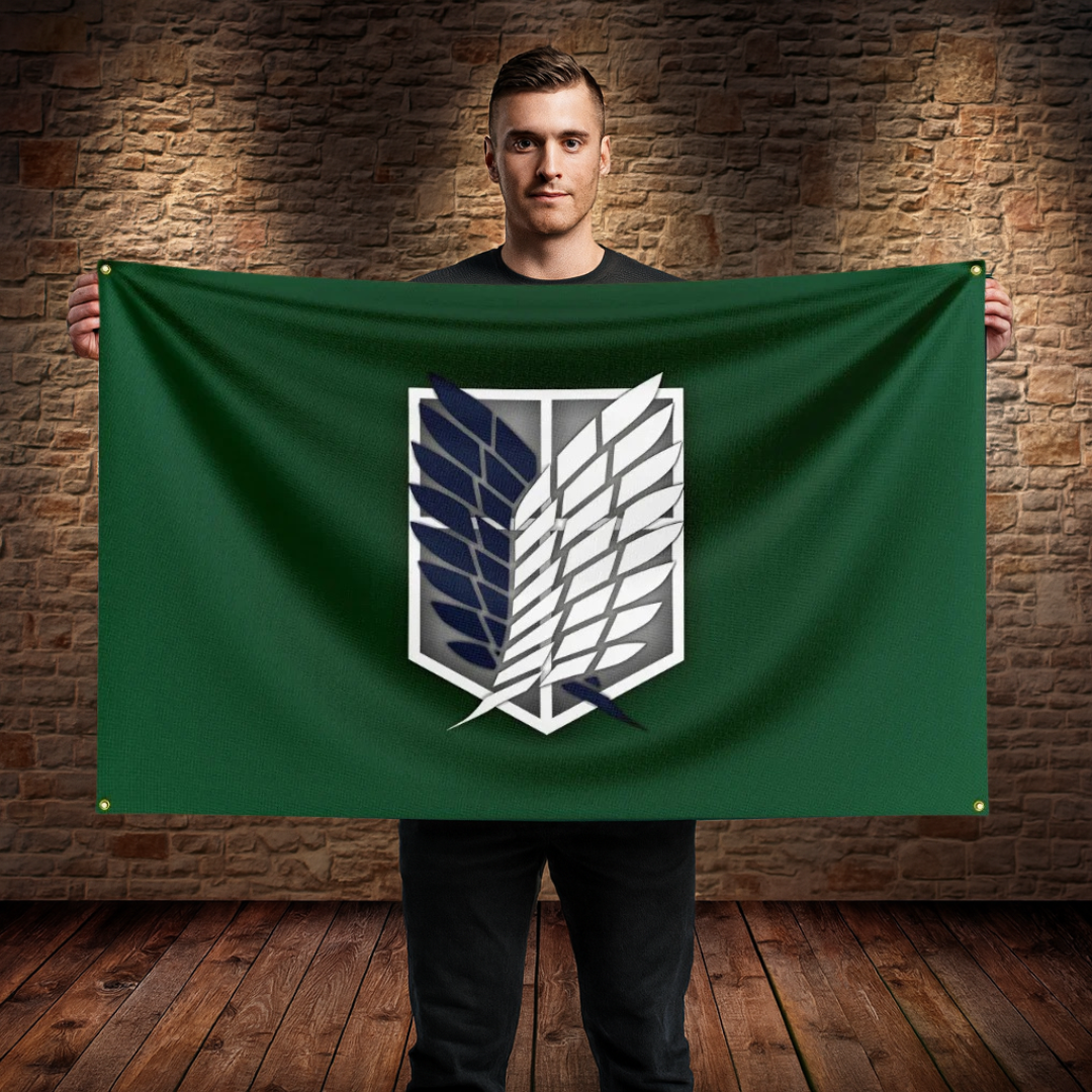 Blason Des Ailes De La Liberté Vlag - L’Attaque Des Titans™