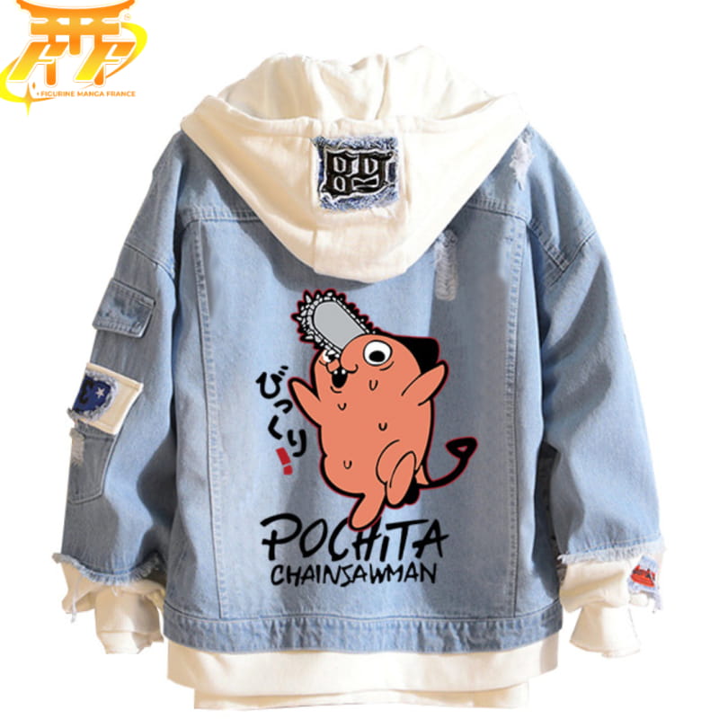 Denim Pochita Jas - Chainsaw Man™