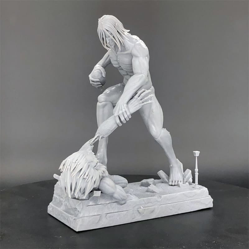 en résine du Titan Assaillant vs Titan Mâchoire Figuur - Attack on Titan™