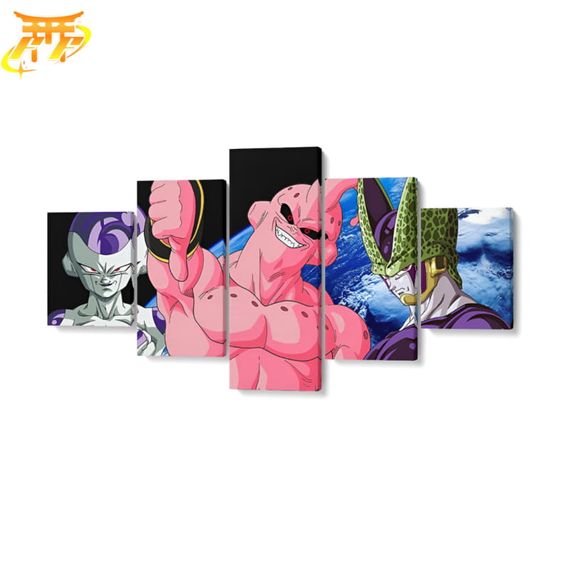 Freezer x Boo x Cell Ingelijste Print - Dragon Ball Z™