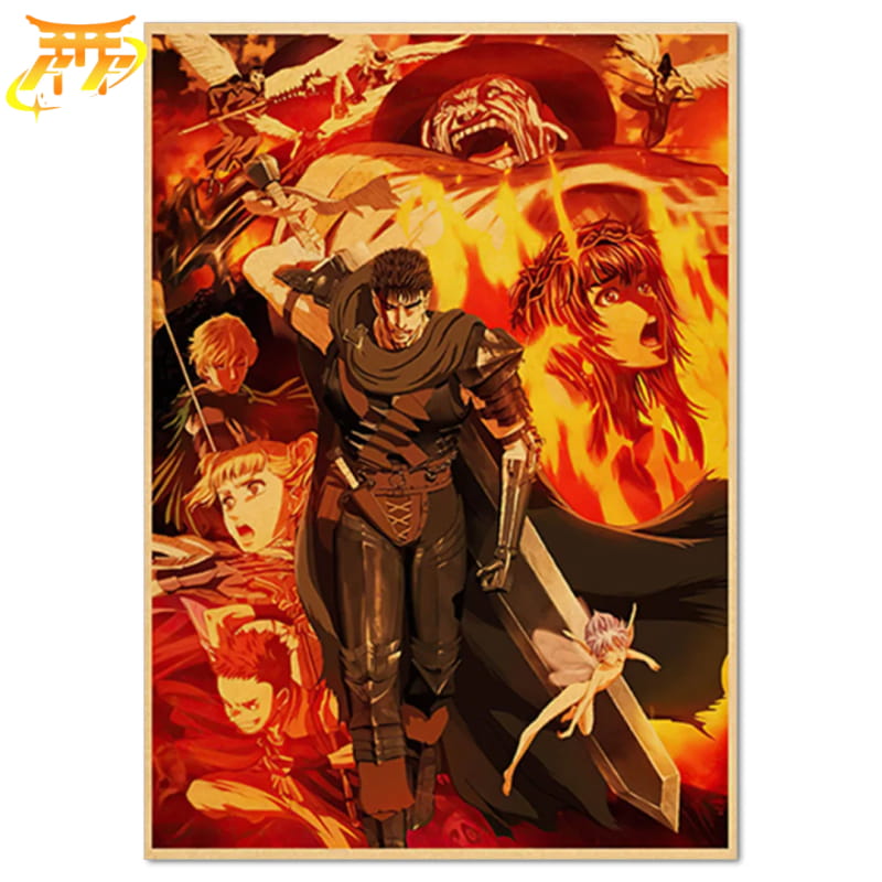 Guts "La Vengeance du Guerrier" Poster - Berserk™