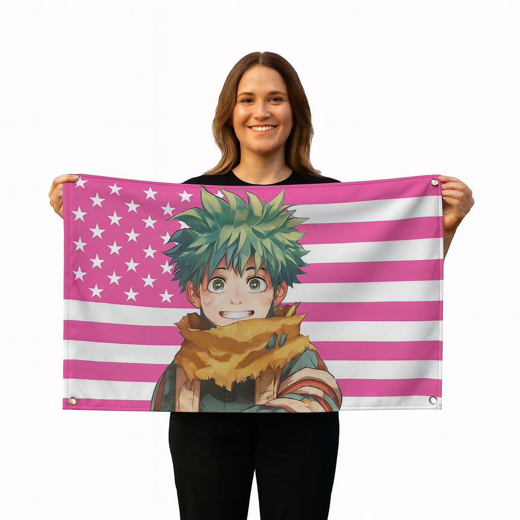 Izuku Midoriya "Tenue De Survie" Vlag - My Hero Academia™