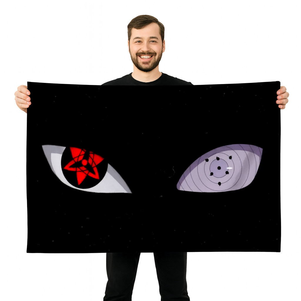Madara Uchiha "Sharingan Et Rinnegan" Vlag - Naruto™