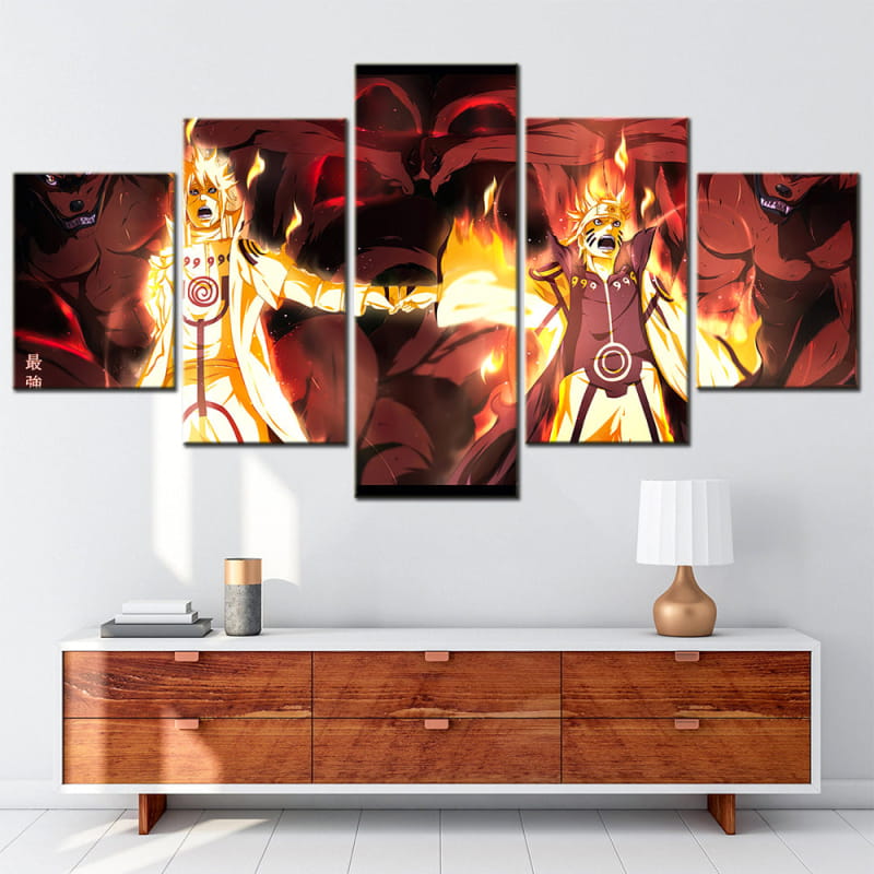 Minato & Naruto Ingelijste Print - Naruto Shippuden™