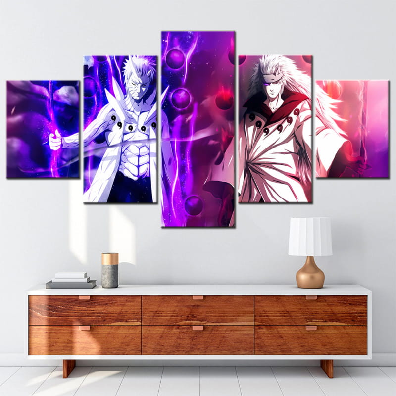 Obito x Madara Rikudo Sennin Ingelijste Print - Naruto Shippuden™