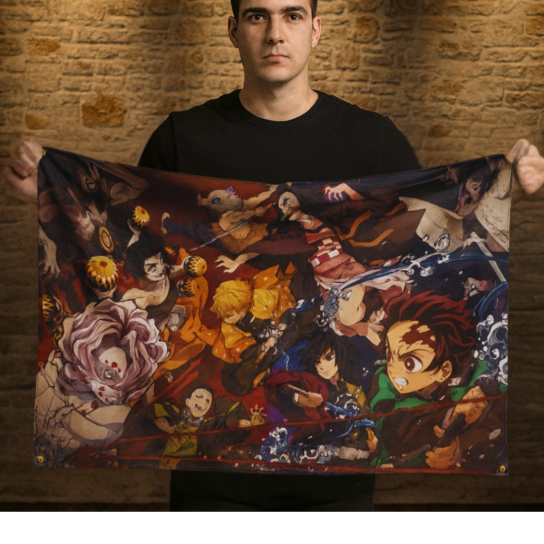 Pourfendeurs "Combat Contre Les Démons" Vlag - Demon Slayer™