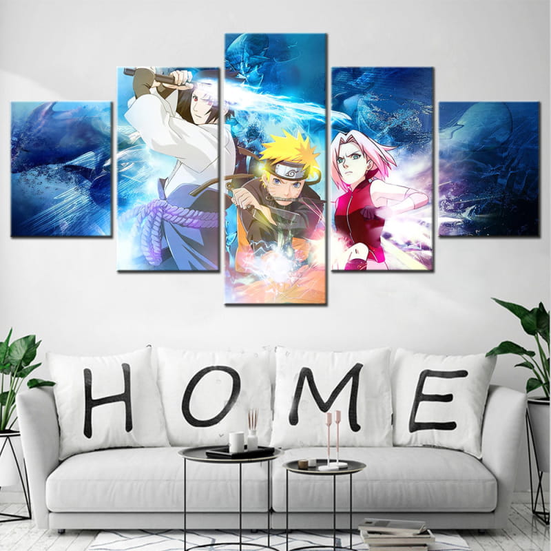 Sasuke x Naruto x Sakura Ingelijste Print - Naruto Shippuden™