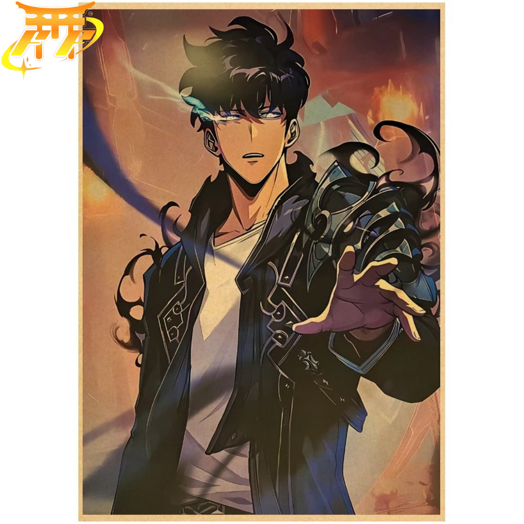 Sung Jinwoo "Invocation Des Ombres" Poster - Solo Leveling™