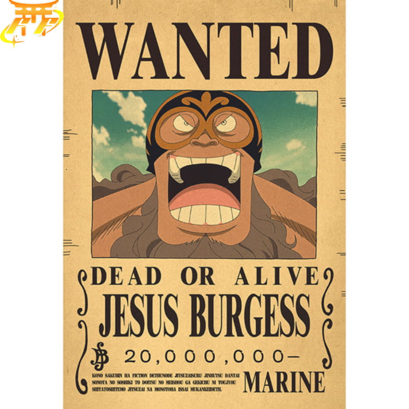 Wanted Burgess Poster - One Piece™