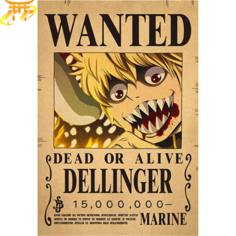 Wanted Dellinger Poster - One Piece™