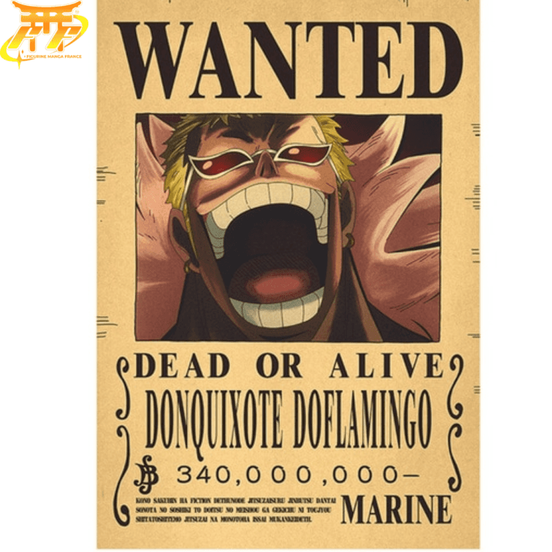 Wanted Doflamingo Poster - One Piece™