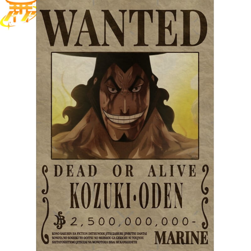 Wanted Oden Poster - One Piece™