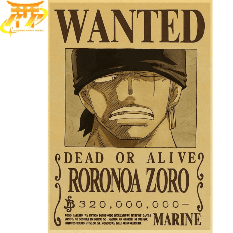 Wanted Roronoa Zoro Poster - One Piece™