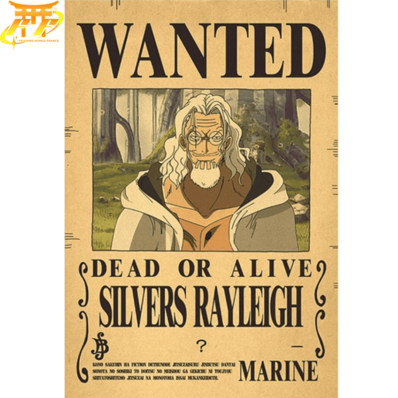Wanted Silver Rayleigh Poster - One Piece™