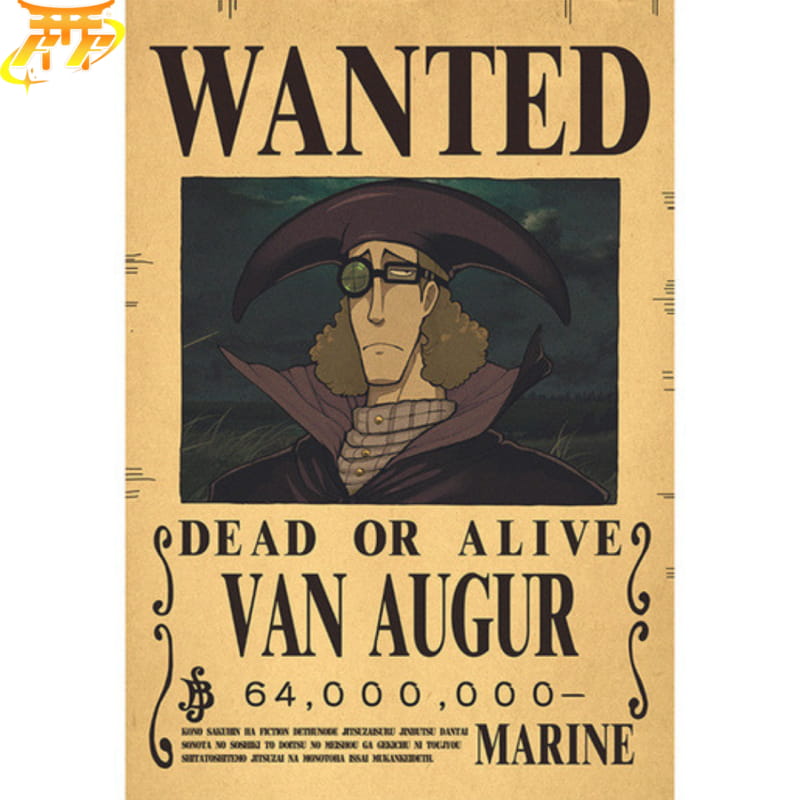 Wanted Van Augur Poster - One Piece™