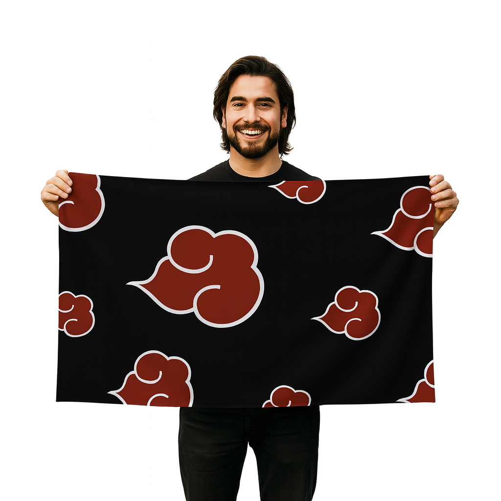 Akatsuki "Nuages Rouges" Vlag - Naruto™