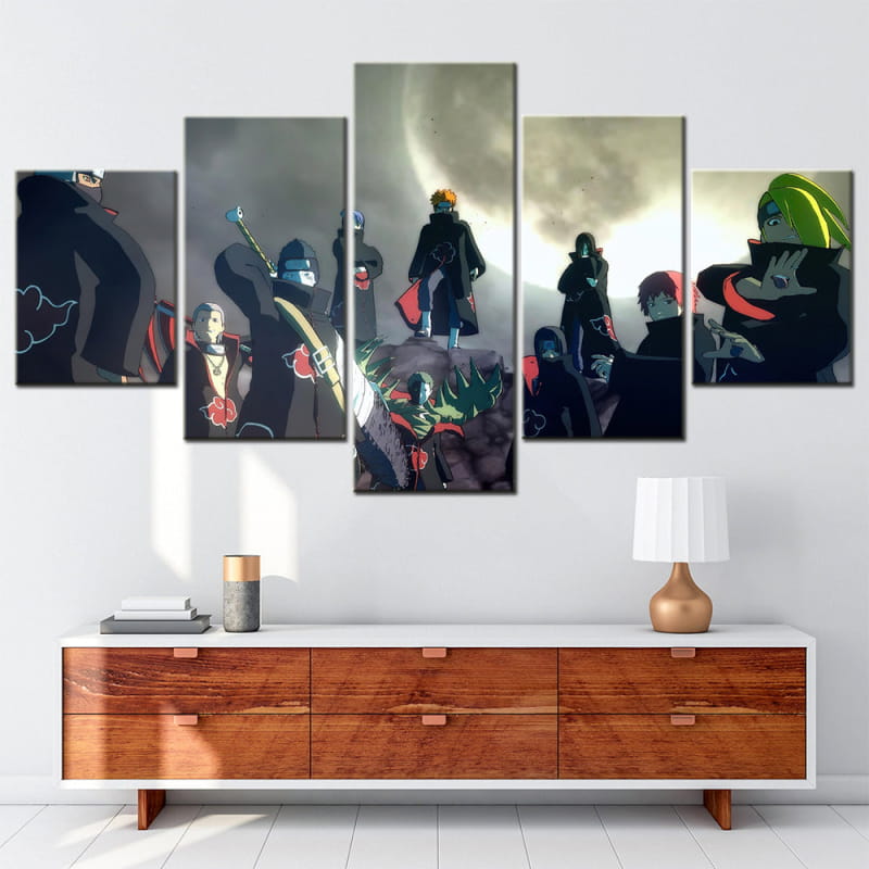 Akatsuki Storm 3 Ingelijste Print - Naruto Shippuden™