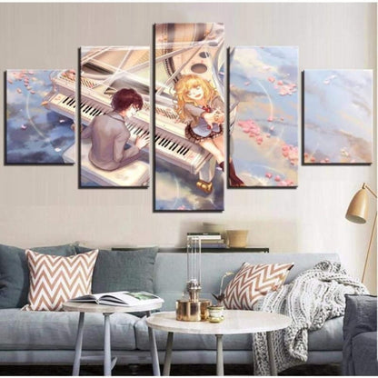 Arima Kôsei et Kaori Miyazono Ingelijste Print - Your Lie in April™