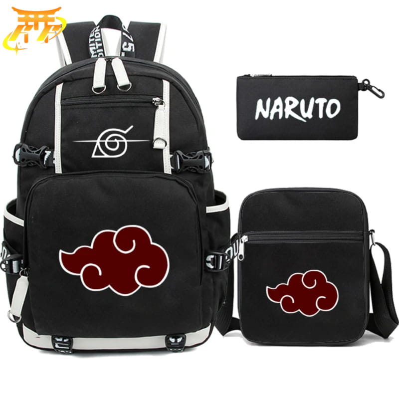 avec Trousse et Sacoche Akatsuki Rugzak - Naruto Shippuden™