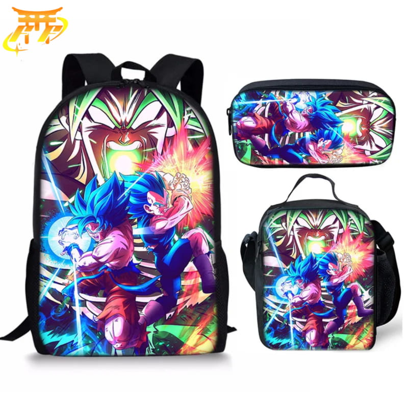 avec Trousse et Sacoche Goku x Vegeta VS Broly Rugzak - Dragon Ball Z™