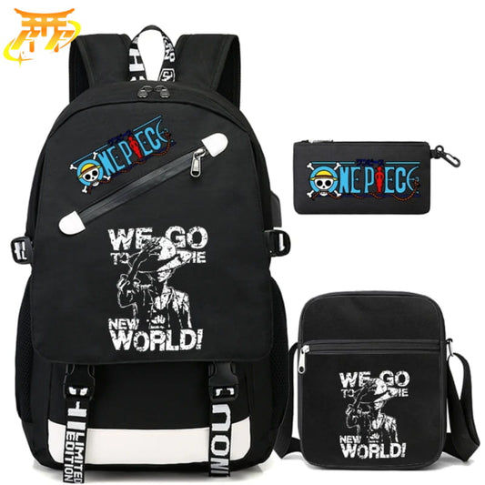 avec Trousse et Sacoche Luffy New World Rugzak - One Piece™