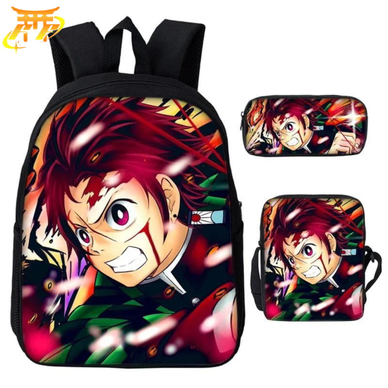 avec Trousse et Sacoche Tanjiro Kamado Danse du Feu Rugzak - Demon Slayer™