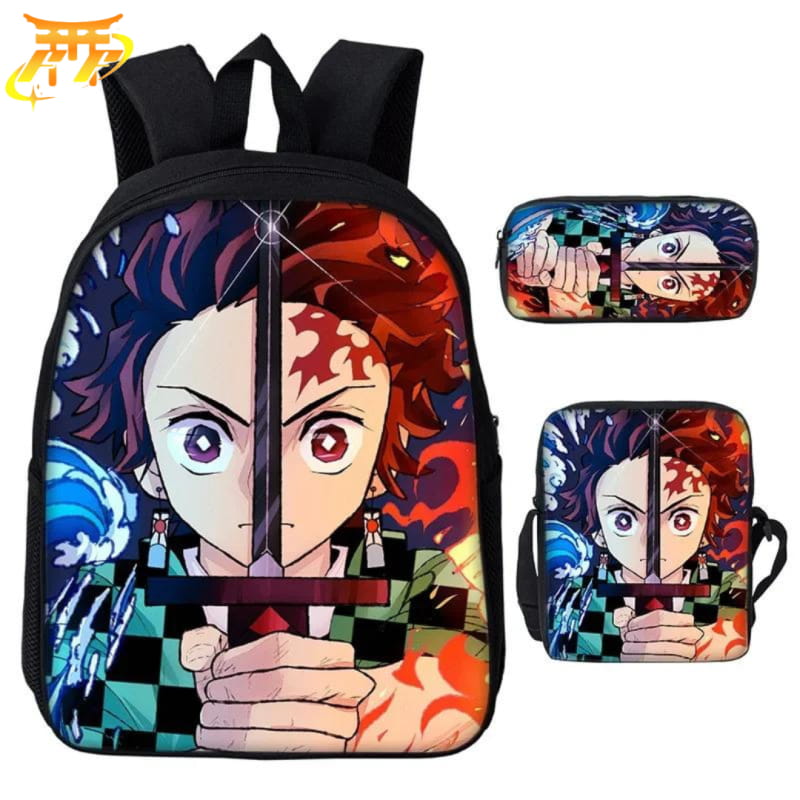 avec Trousse et Sacoche Tanjiro le Chasseur de Démon Rugzak - Demon Slayer™