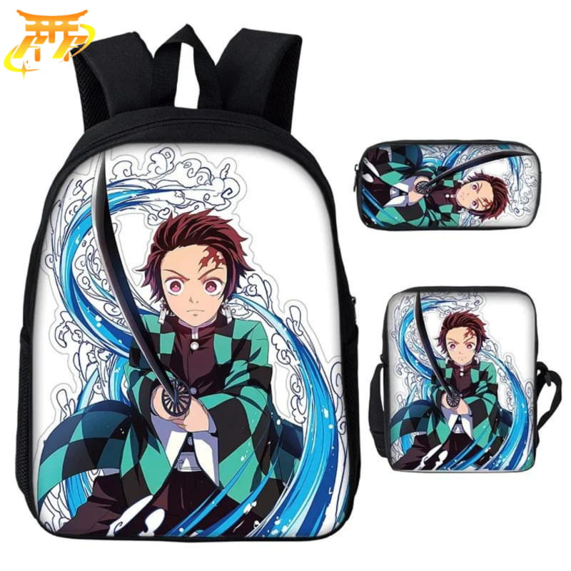 avec Trousse et Sacoche Tanjiro Le Pilier de L'Eau Rugzak - Demon Slayer™