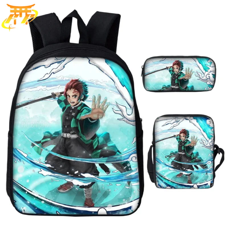 avec Trousse et Sacoche Tanjiro Souffle de l'Eau Rugzak - Demon Slayer™