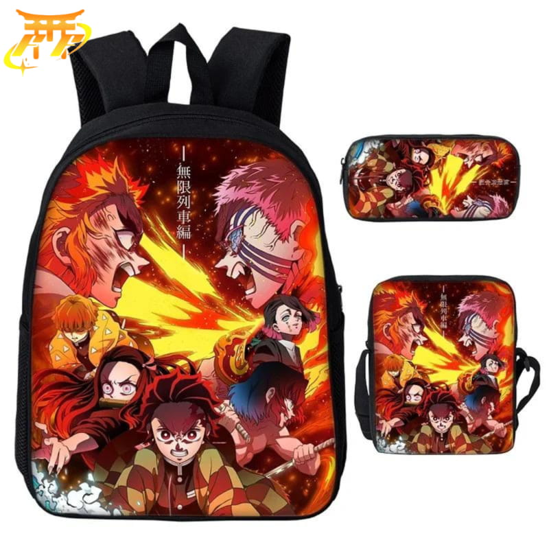 avec Trousse et Sacoche Train de L'Infini Bataille Finale Rugzak - Demon Slayer™