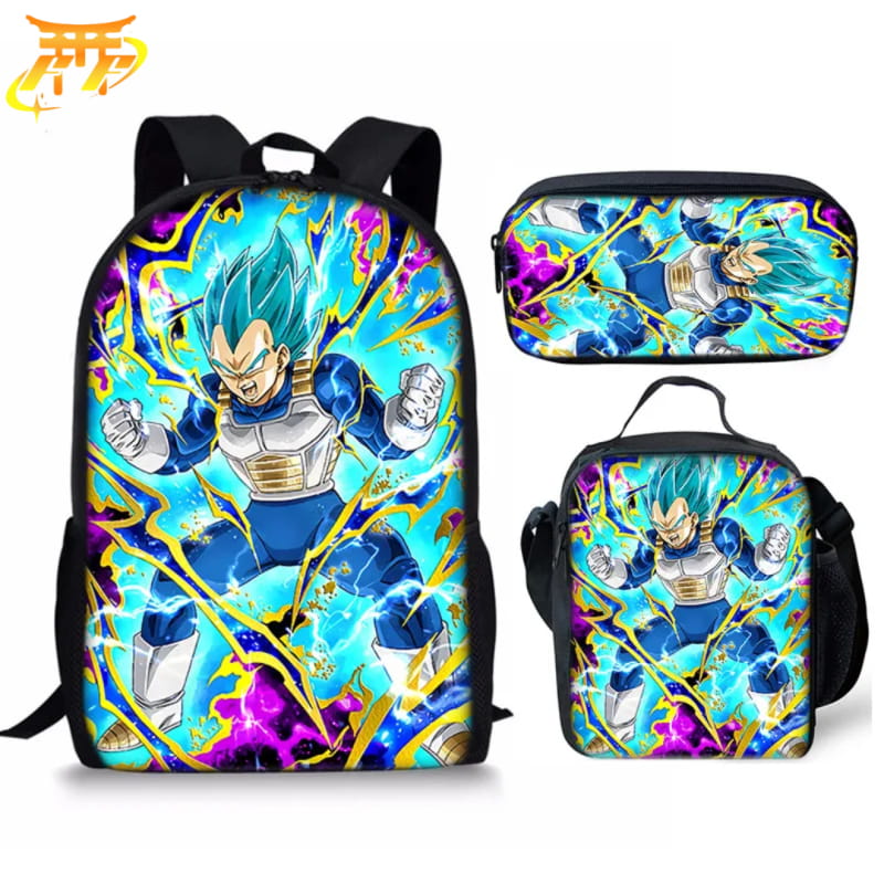 avec Trousse et Sacoche Vegeta SSJ Blue Rugzak - Dragon Ball Z™