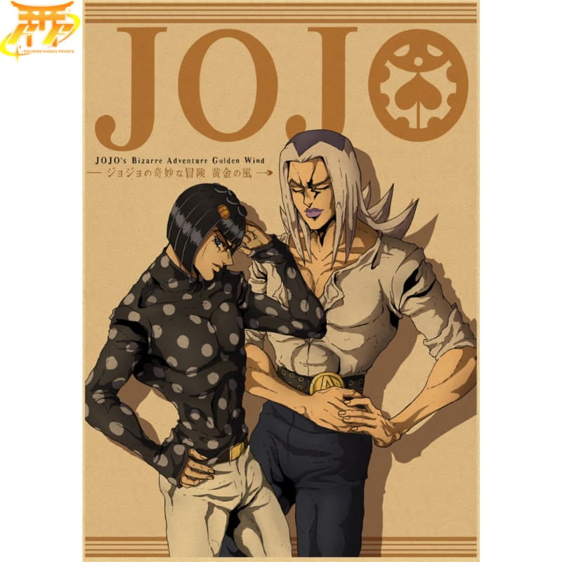 Bruno Bucciarati x Abbacchio Poster - JoJo's Bizarre Adventure™