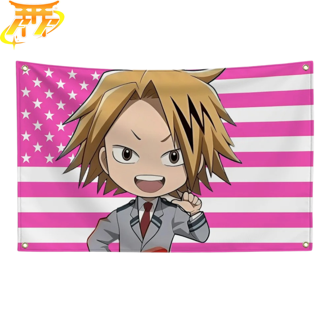 Denki Kaminari "Style Chibi Étudiant" Vlag - My Hero Academia™