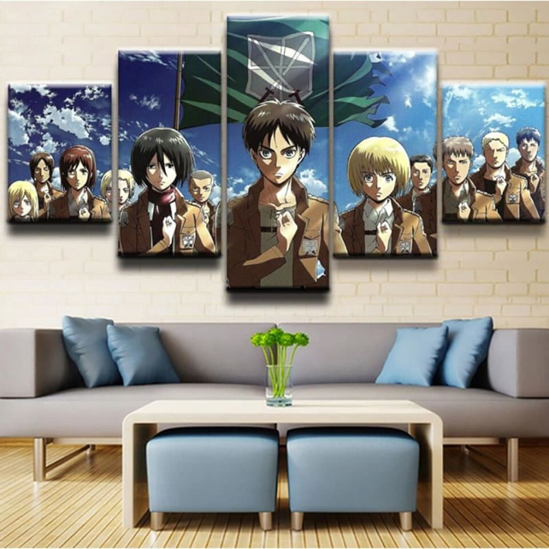 du bataillon d'exploration Ingelijste Print - Attack on Titan™