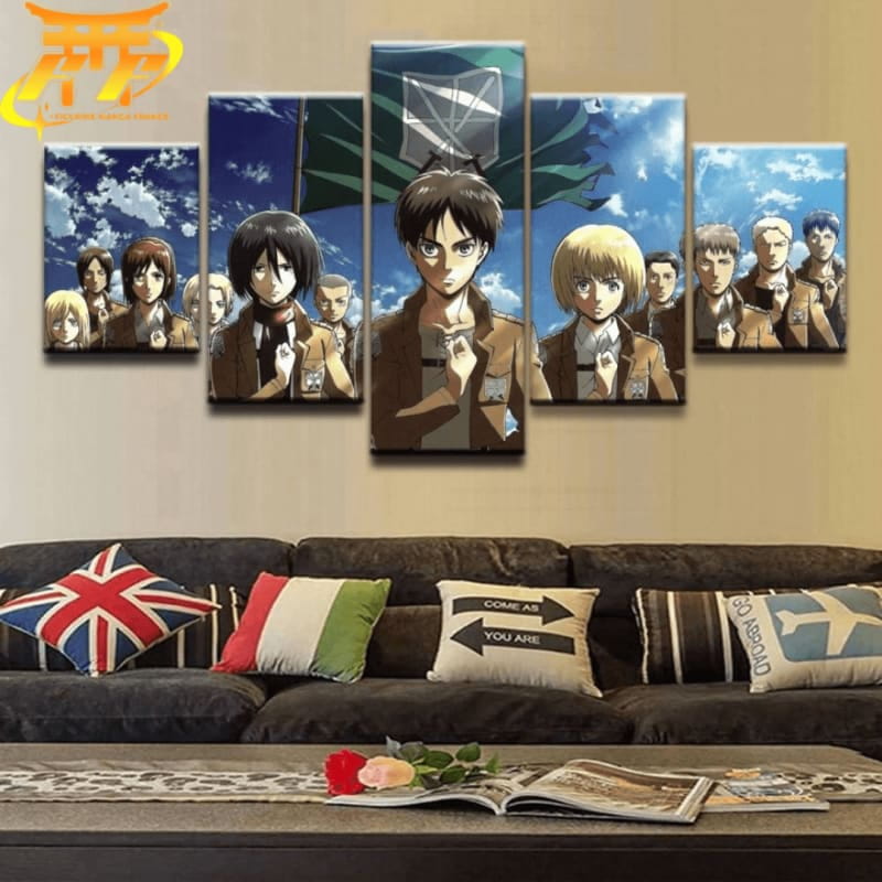 du bataillon d'exploration Ingelijste Print - Attack on Titan™