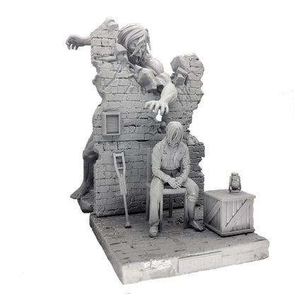 en résine Titan Assailant et Eren Jaeger Figuur - Attack on Titan™