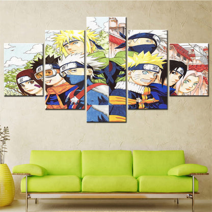 Equipe 7 1ère et 2ème Génération Ingelijste Print - Naruto Shippuden™