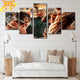 Eren vs Reiner Ingelijste Print - Attack on Titan™