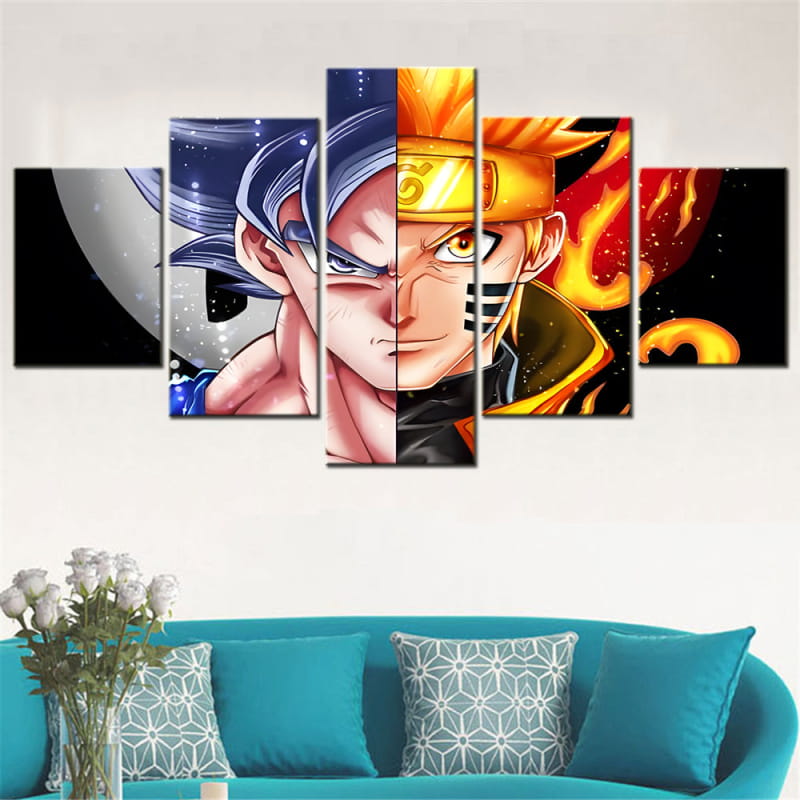 Goku x Naruto Ingelijste Print - Naruto Shippuden™