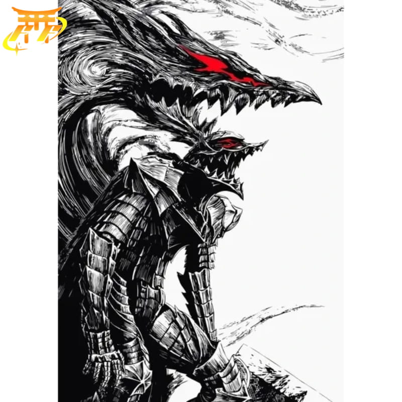 Guts "Armure du Chevalier Noir" Poster - Berserk™