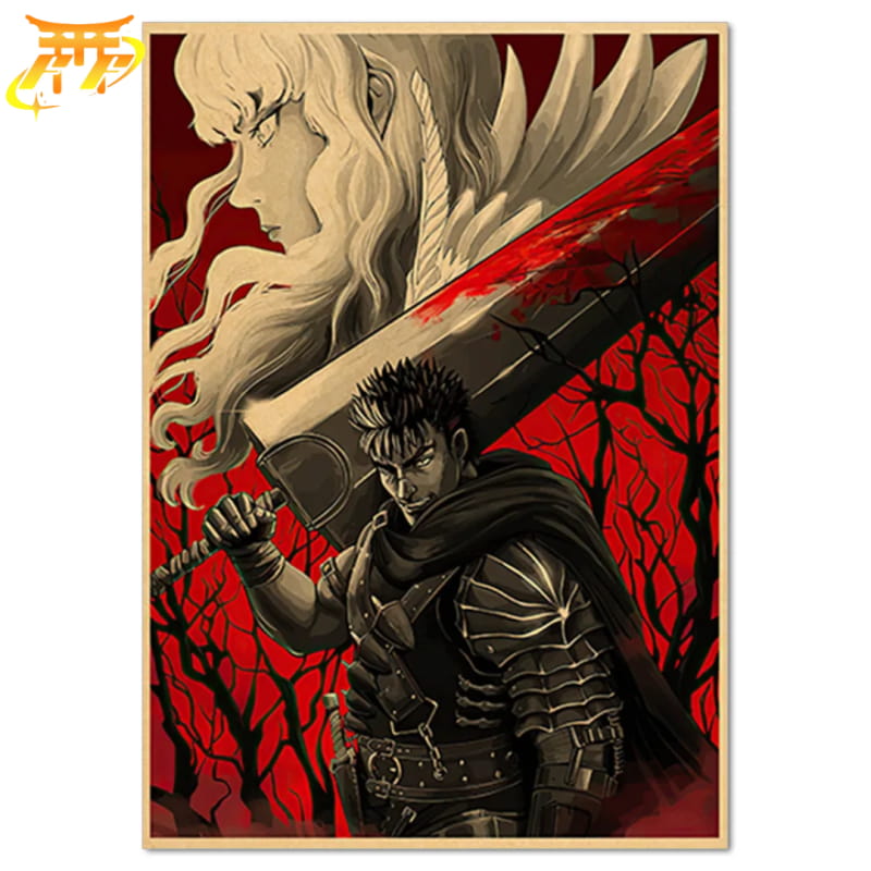 Guts et Griffith "Une Triste Amitié" Poster - Berserk™