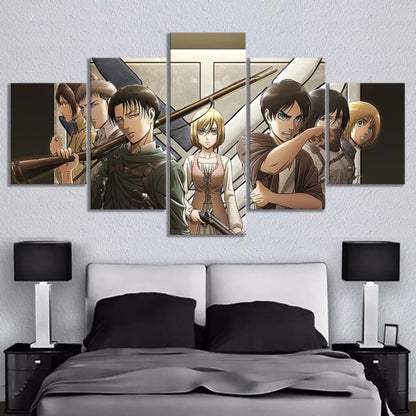 Historia et ses amis Ingelijste Print - Attack on Titan™